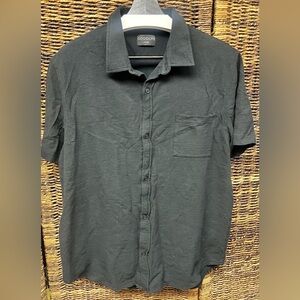Goodlife Men's Black Button‎ Down Shirt- Mens XLarge